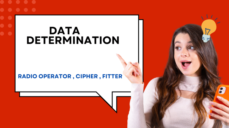 Data Determination Quiz For Crpf Radio Operator