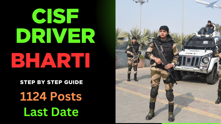 CISF Constable Driver Recruitment 2025