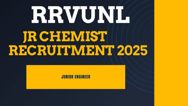 RRVUNL Junior Engineer