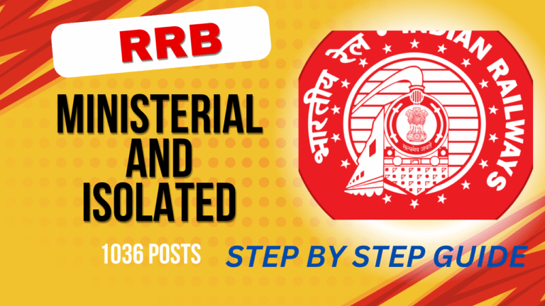 RRB Ministerial and Isolated Categories Recruitment 2025