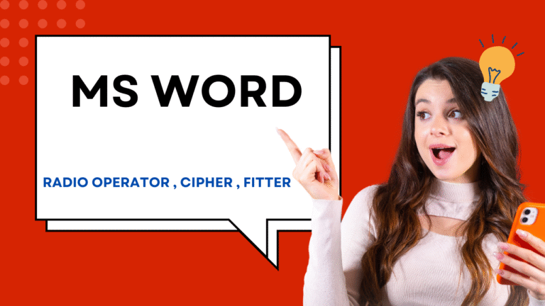 MS Word Quiz For Crpf Radio Operator