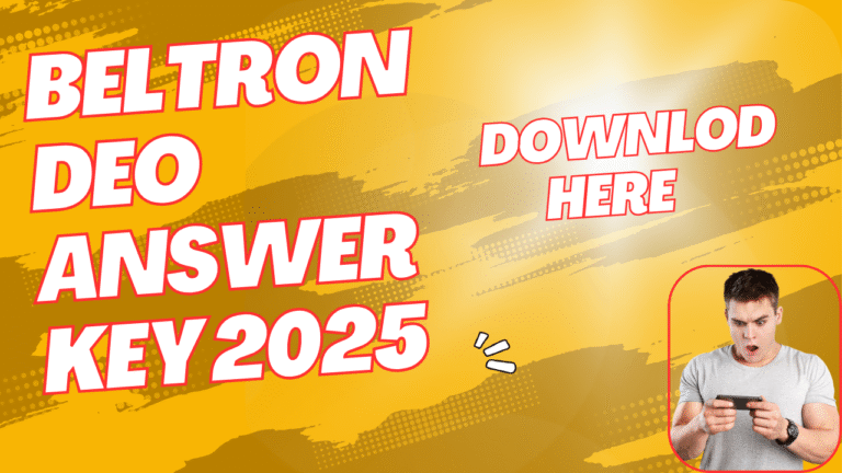 BELTRON DEO Answer Key 2025