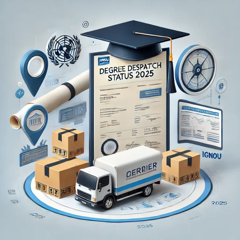 IGNOU Degree Despatch Status 2025