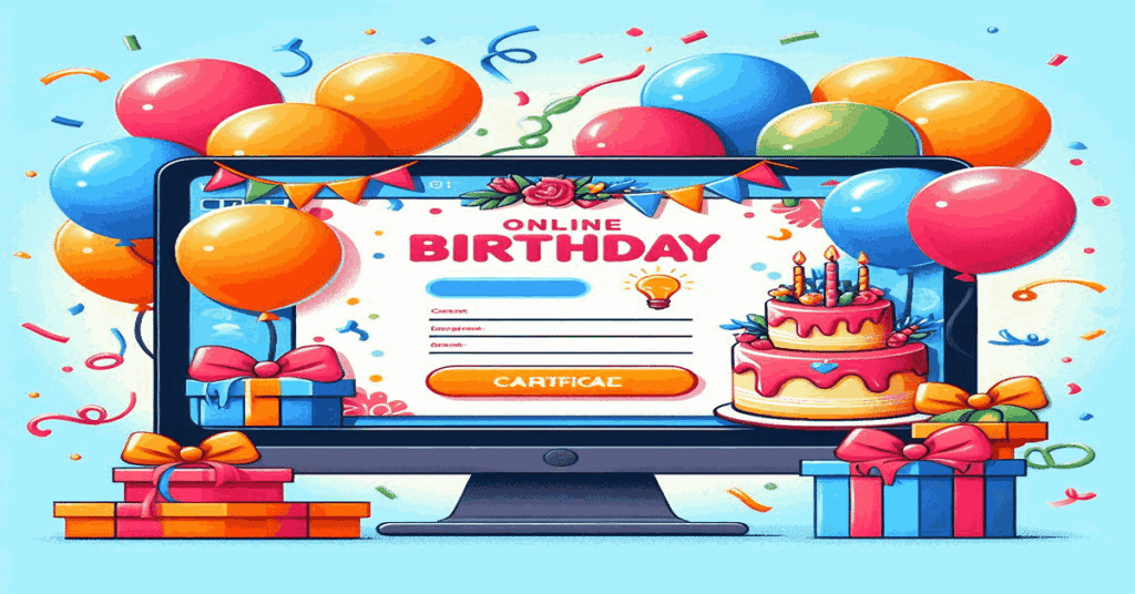 Online Birthday Certificate 2025