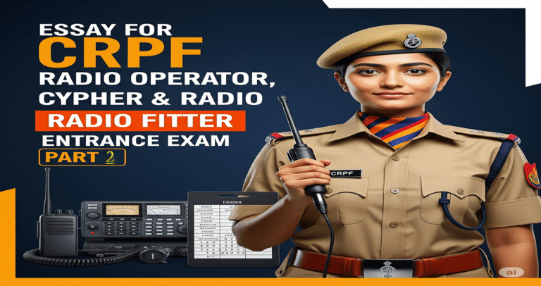 essay for crpf radio operator