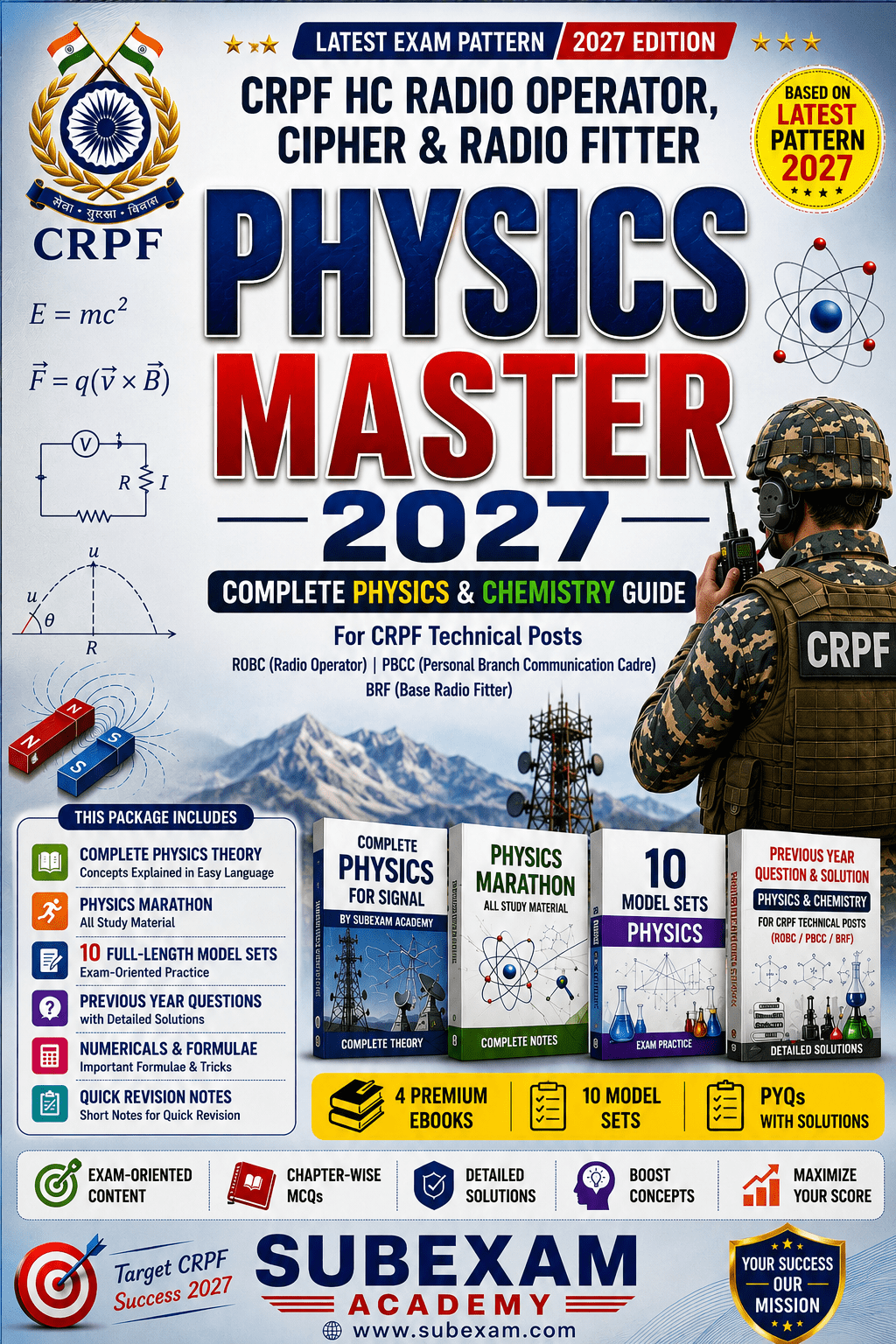 PHYSICS MASTER 2027 For CRPF Radio Operator, Cipher And Radio Fitter On Latest Pattern